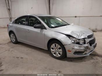  Salvage Chevrolet Cruze