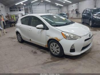 Salvage Toyota Prius c