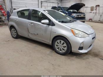  Salvage Toyota Prius c
