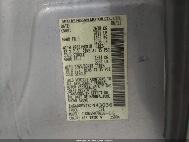 Nissan Frontier Sl Image 9