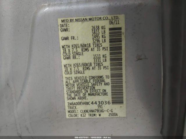 Nissan Frontier Sl Image 9