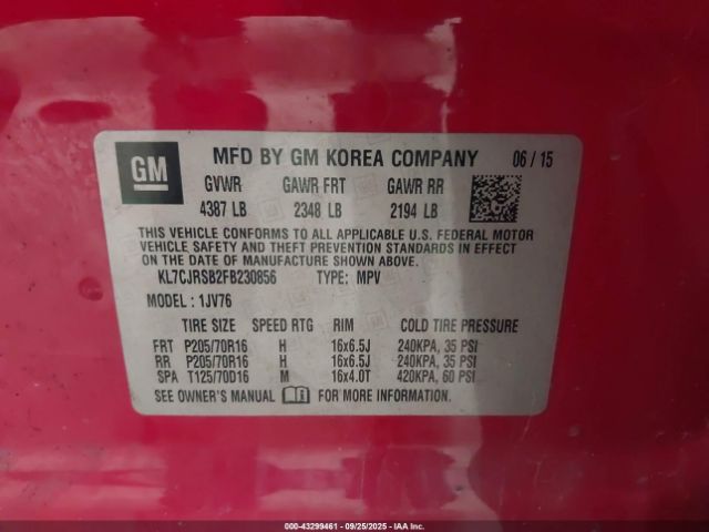 Chevrolet Trax Lt Image 7